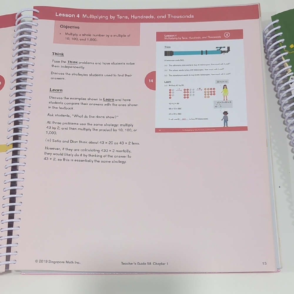 Dimensions Math Teacher's Guide Set - 5A&5B - Picture 3 of 5